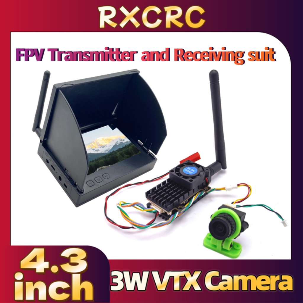Drone Controller Screen - RXCRC 5.8G 3W 비디오 VTX 송신기(1200TVL