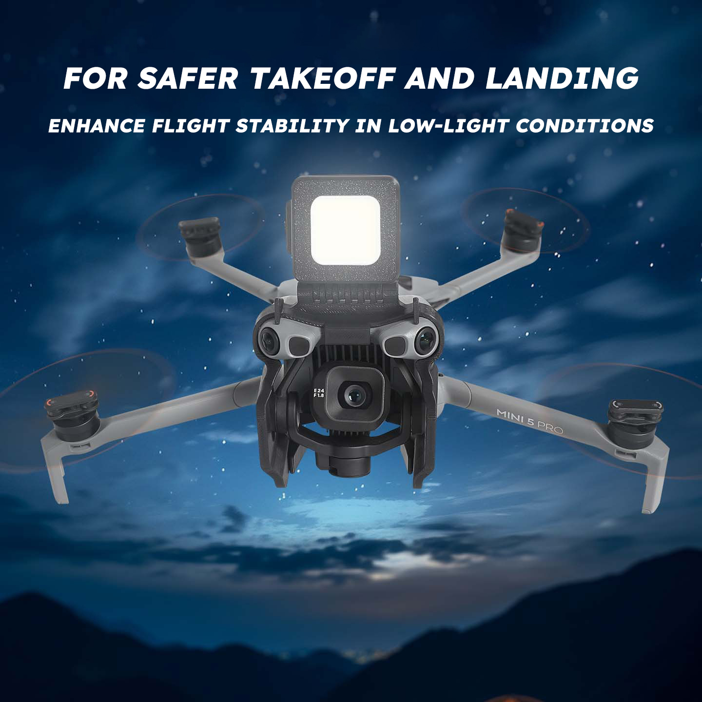 Drone Propeller Holder - DJI Mini 5Pro/Mavic 3Pro/Air 3S 야간