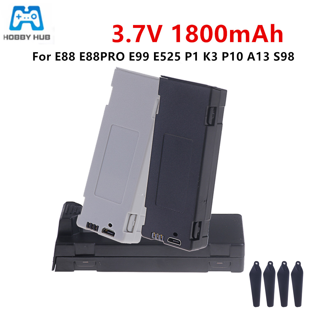 Drone Battery Charger - E88 배터리 충전식 배터리 3.7V 1800mAh