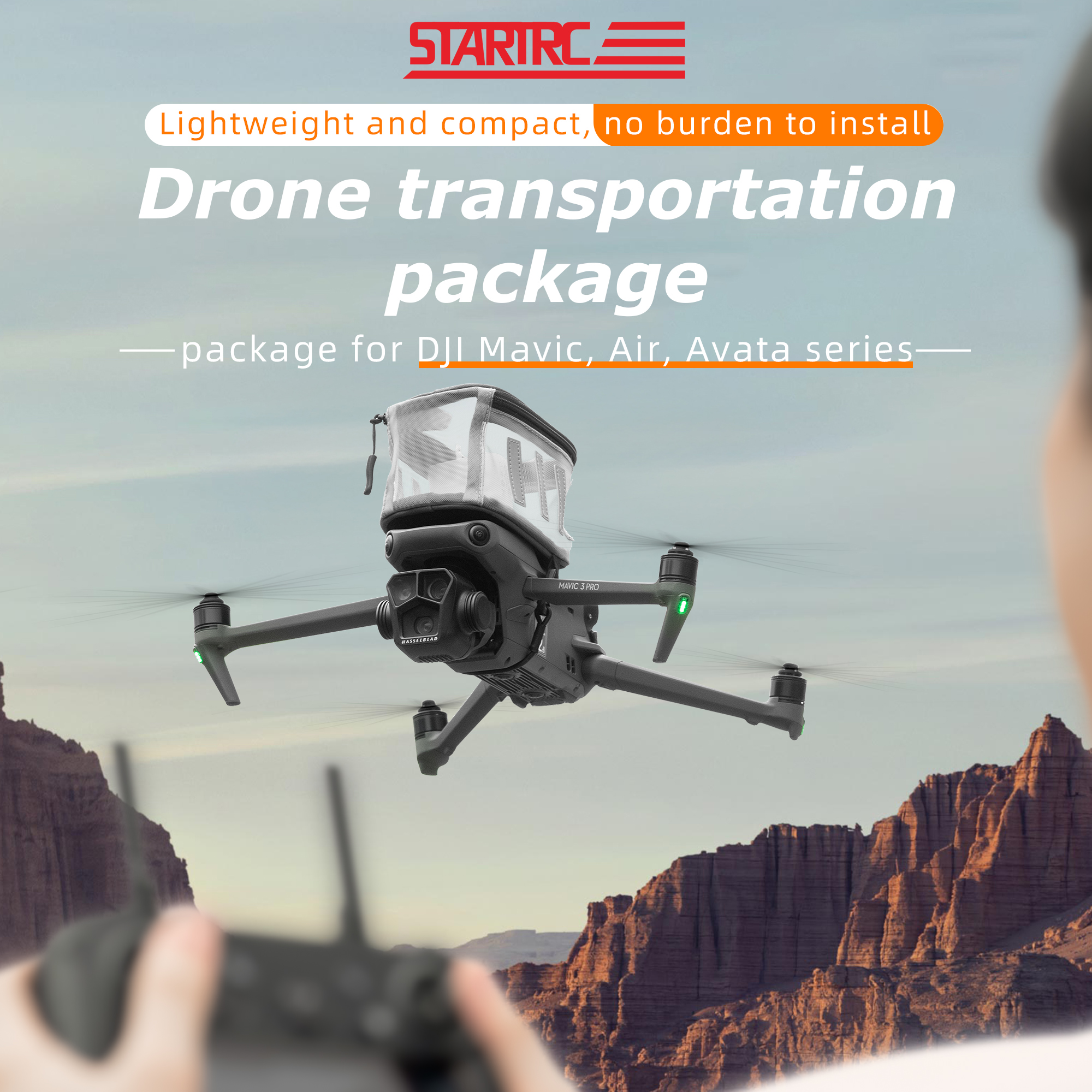 Drone Backpack - DJI Avata 2/Mavic 3 Pro/Air 3/2S