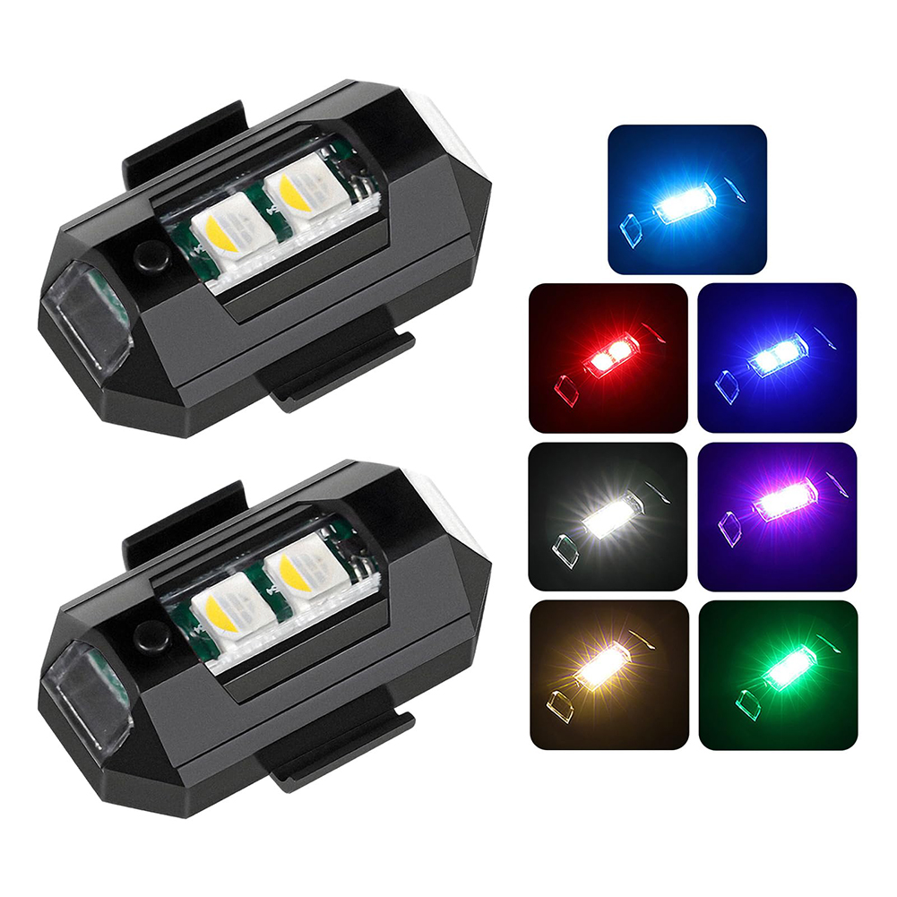 Drone Strobe Light - 2PCS 미니 LED 스트로브 조명 장식,