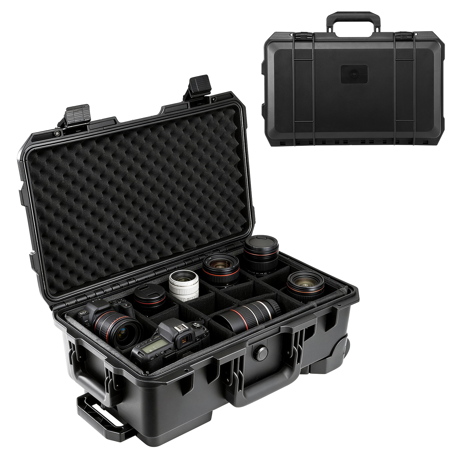 전문가용 대형 하드 롤링 카메라 케이스, 방수 및 충격 - Drone Carrying Case 리뷰 및 가격