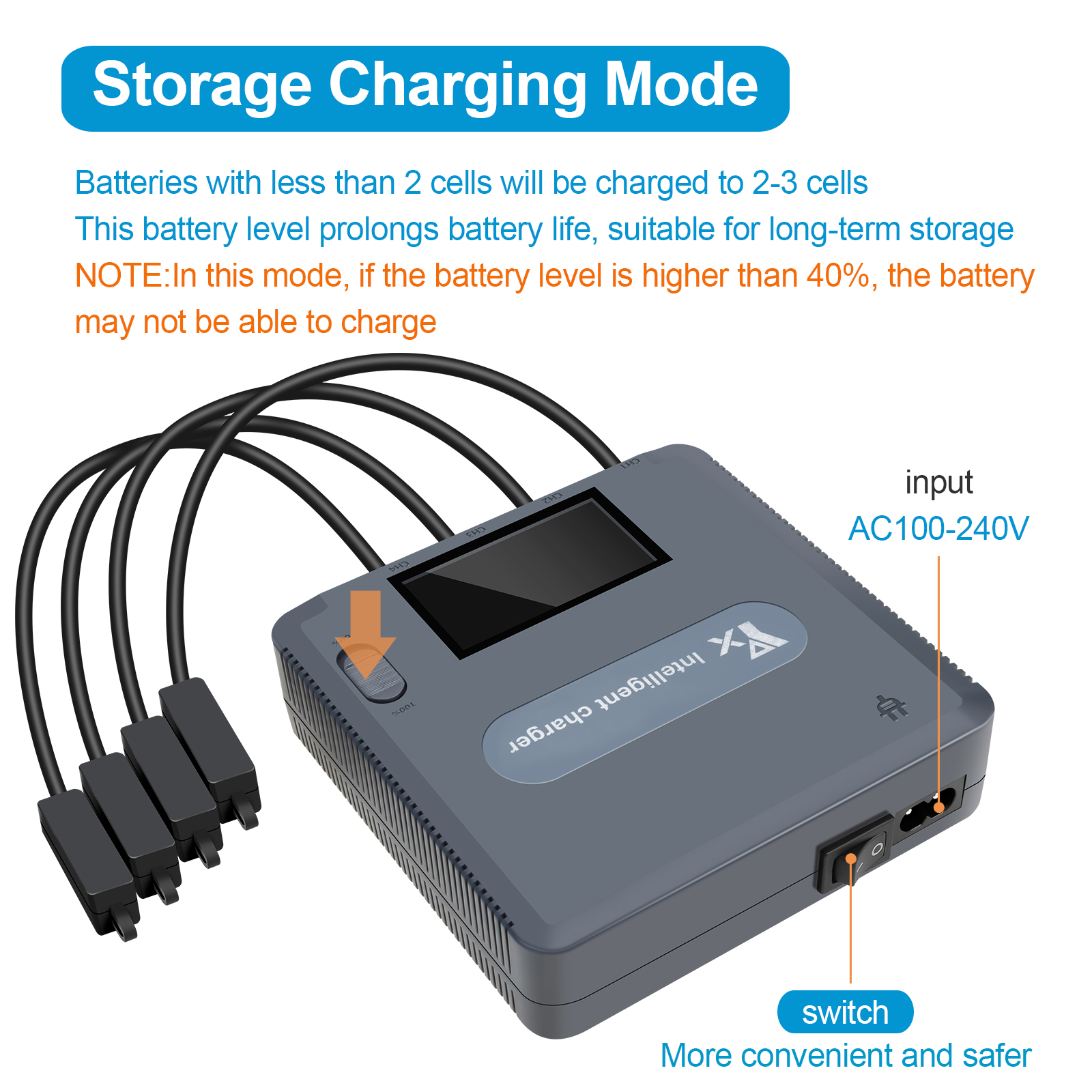 디지털 디스플레이 배터리 충전기, DJI 매빅 에어 2 - Drone Charging Hub 리뷰 및 가격