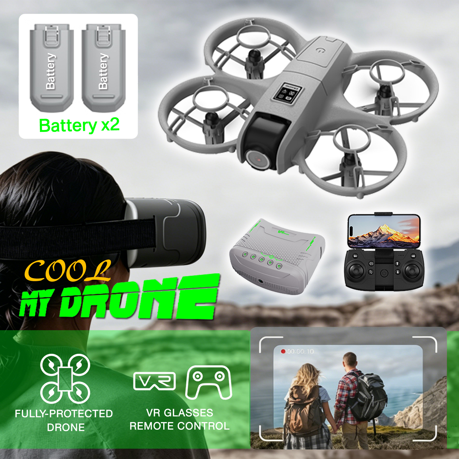 초보자도 쉽게 사용할 수 있는 미니 드론/프로펠러를 효 - Drone Power Bank 리뷰 및 가격