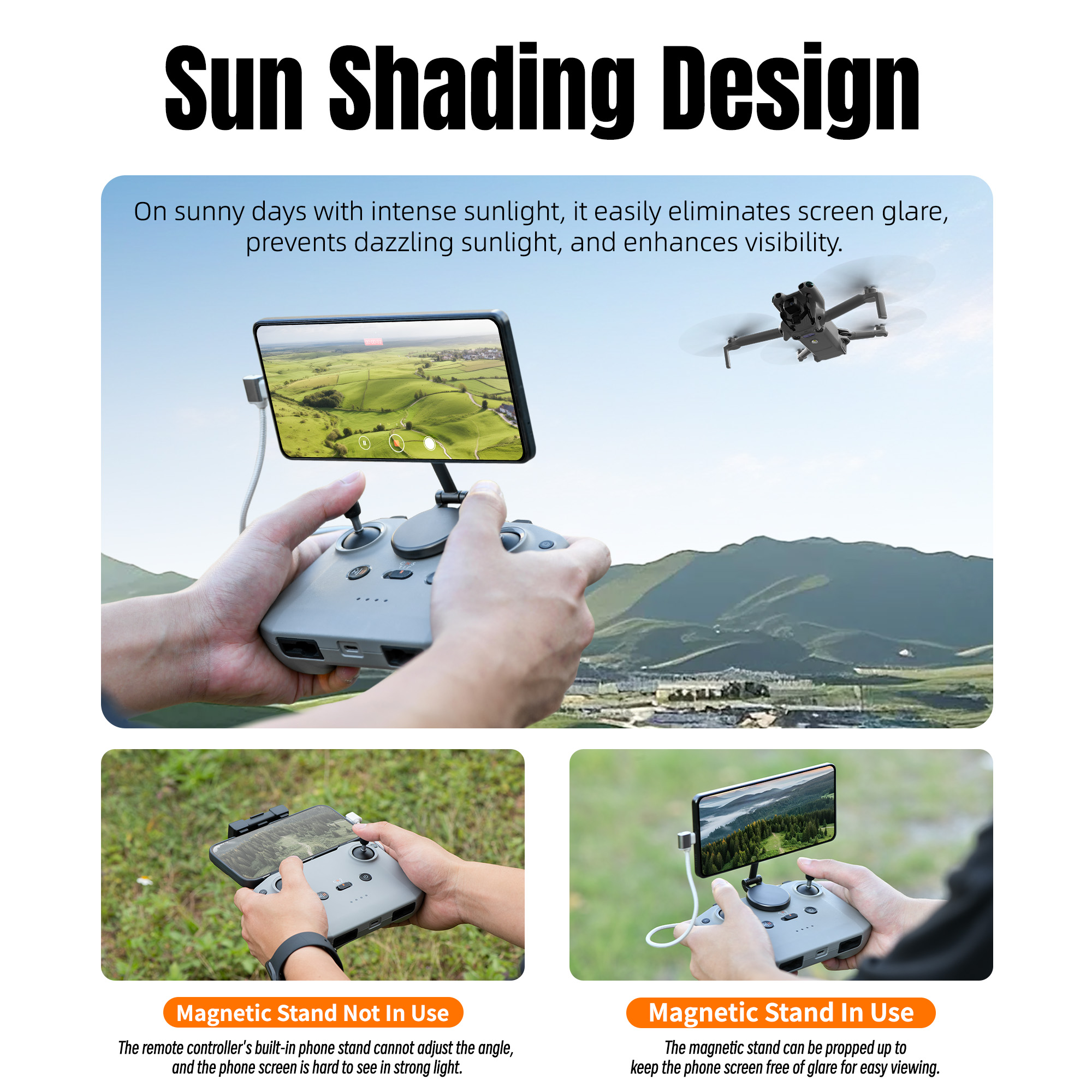 RC-N1 / N2 / N3 리모컨용 조절 가능한 마그 - Drone Tablet Mount 리뷰 및 가격