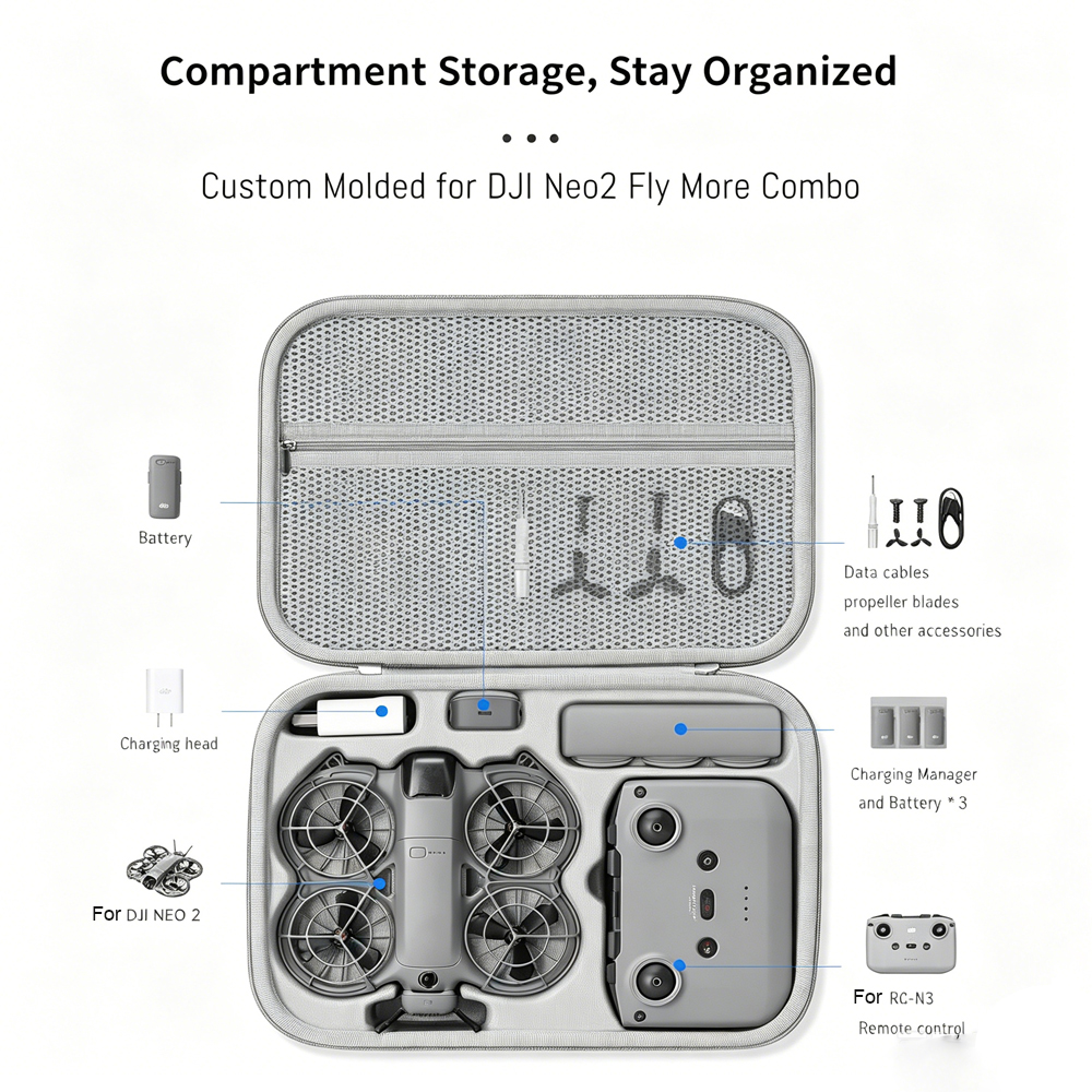 DJI NEO 2 드론 리모컨 보관용 휴대용 여행용 정 - Drone Carrying Case 리뷰 및 가격