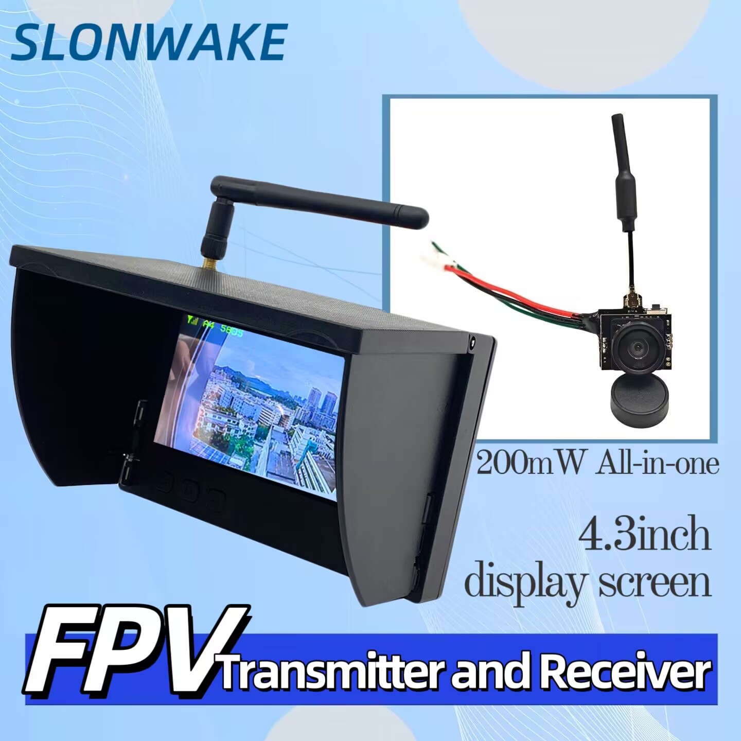SLONWAKE 5.8G 아날로그 비디오 전송 카메라  - Drone Controller Screen 리뷰 및 가격
