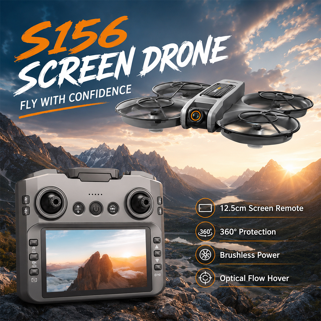ZNLYRION S156 RC 드론 8K 듀얼 카메라  - Drone Controller Screen 리뷰 및 가격