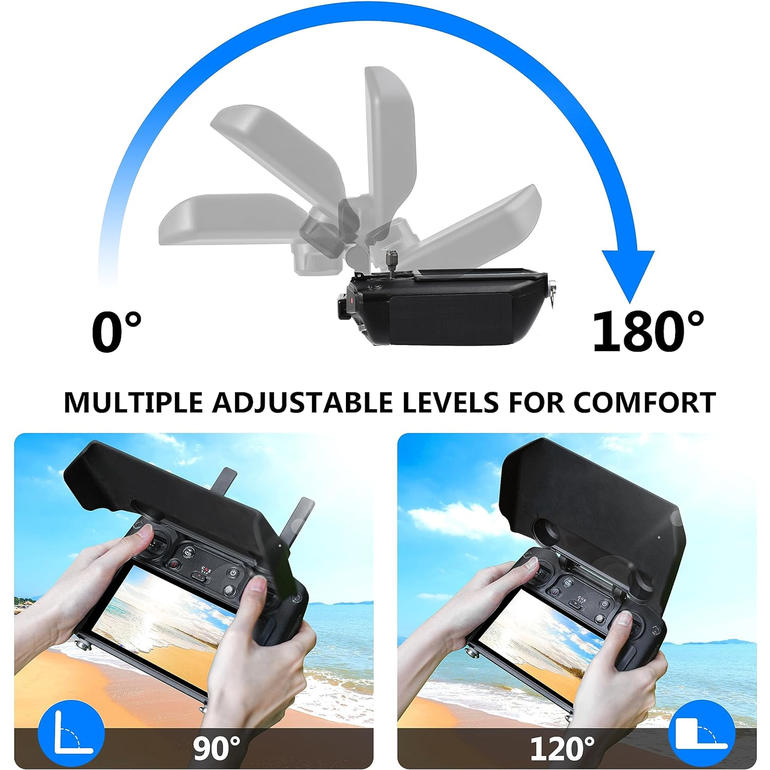 DJI RC Pro 리모컨용 2-in-1 선 후드 및  - Drone Control Stick 리뷰 및 가격