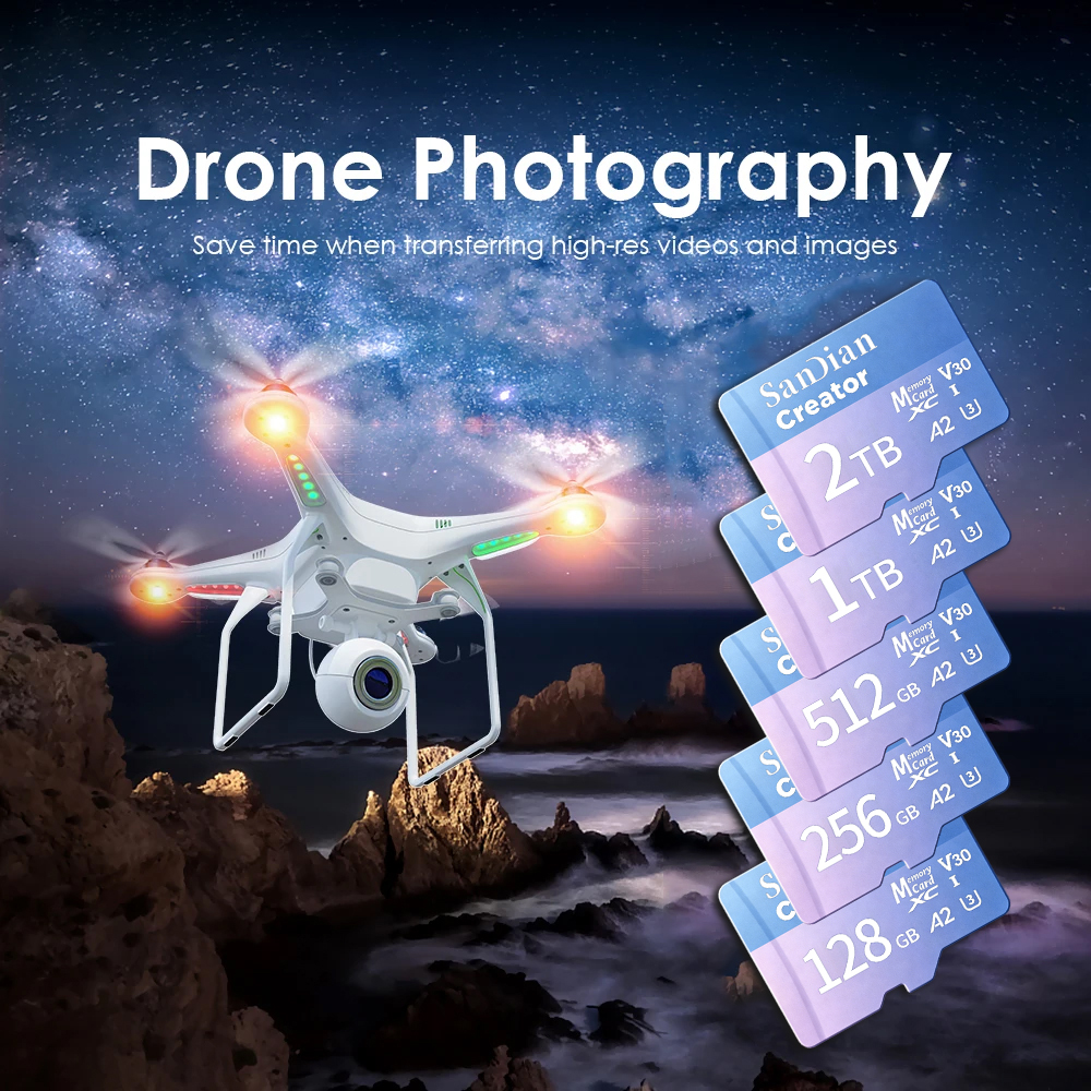 미니 SD 메모리 카드 128GB 256GB 고속 마이 - Drone Strobe Light 리뷰 및 가격