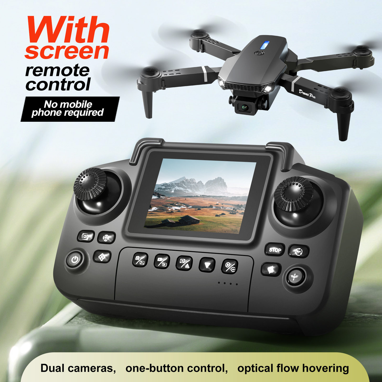 2025 새로운 E88 E99 업그레이드 된 드론 스크 - Drone Controller Screen 리뷰 및 가격