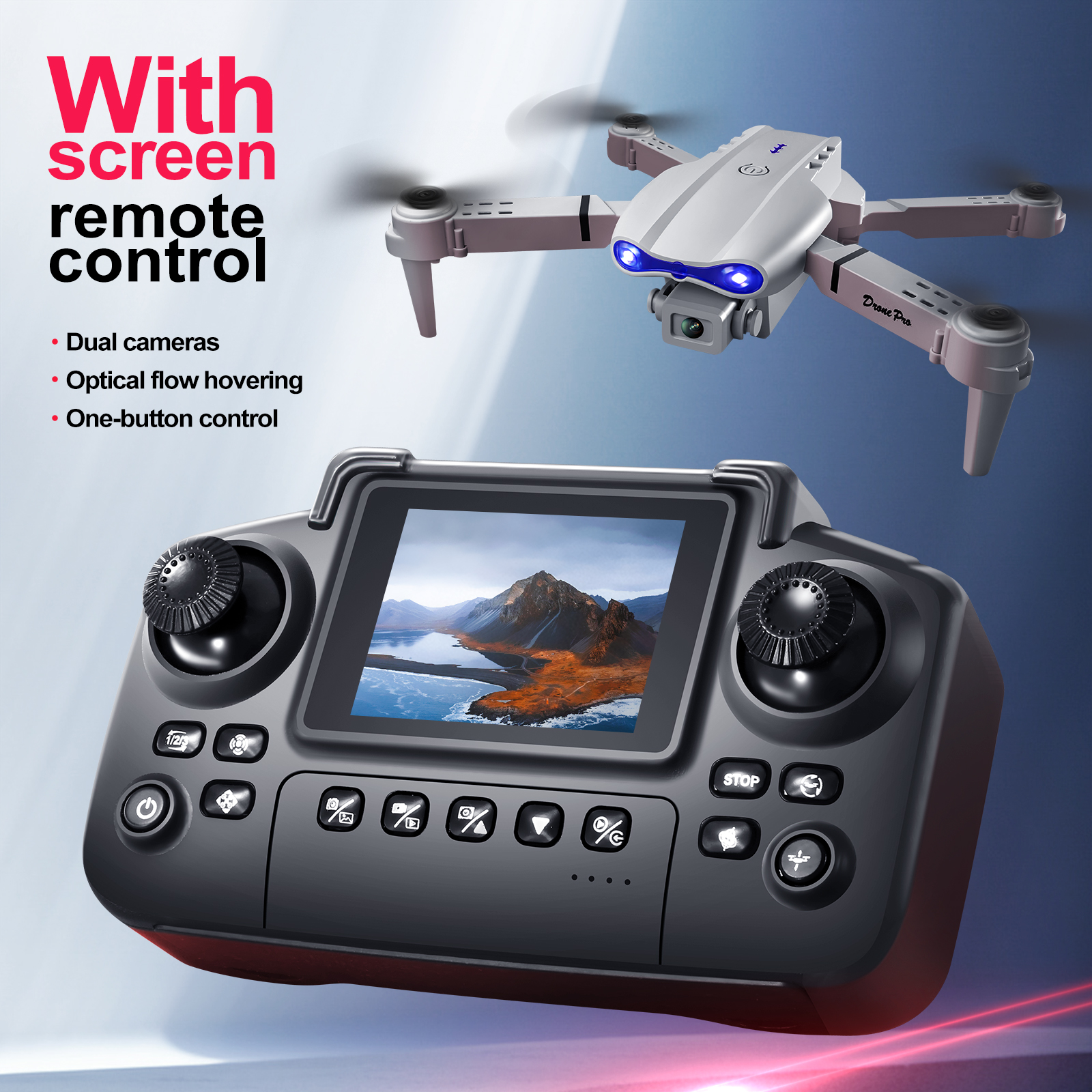 2025 새로운 E88 E99 업그레이드 된 드론 스크 - Drone Controller Screen 리뷰 및 가격