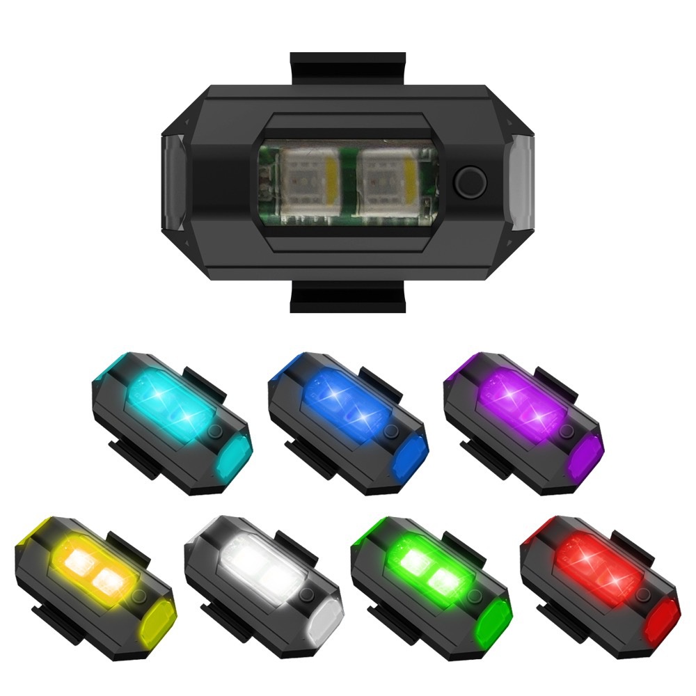 1PC 7 색 미니 USB 충전 LED 충돌 방지 오토 - Drone Strobe Light 리뷰 및 가격