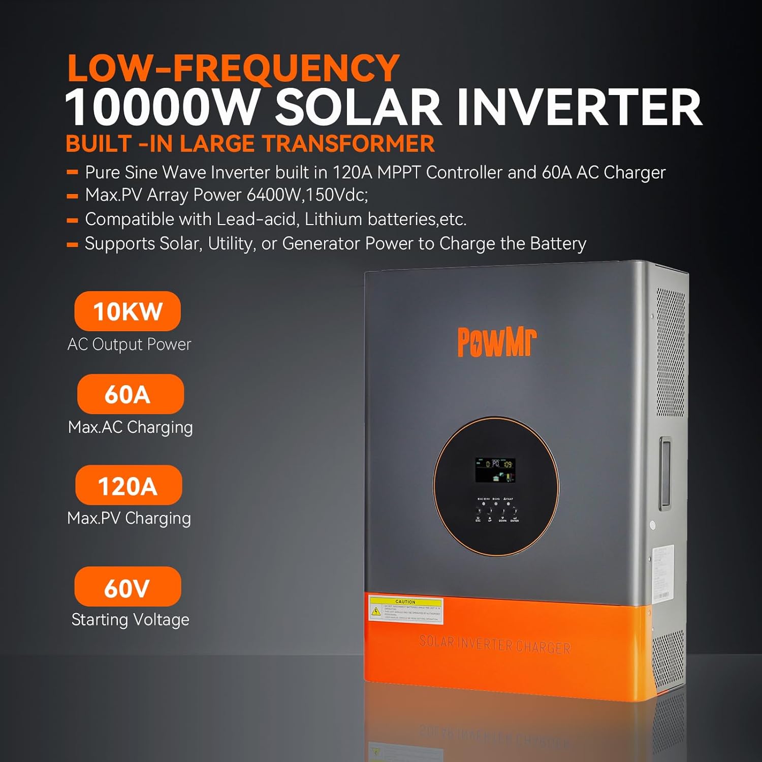 PowMr 10KW 5KW 분리형 인버터 48V 110 - Drone Solar Charger 리뷰 및 가격