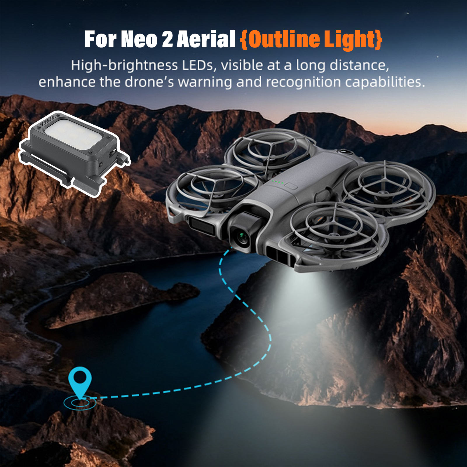 플래시 LED 조명이 있는 충전식 LED 랜딩 기어 D - Drone Strobe Light 리뷰 및 가격